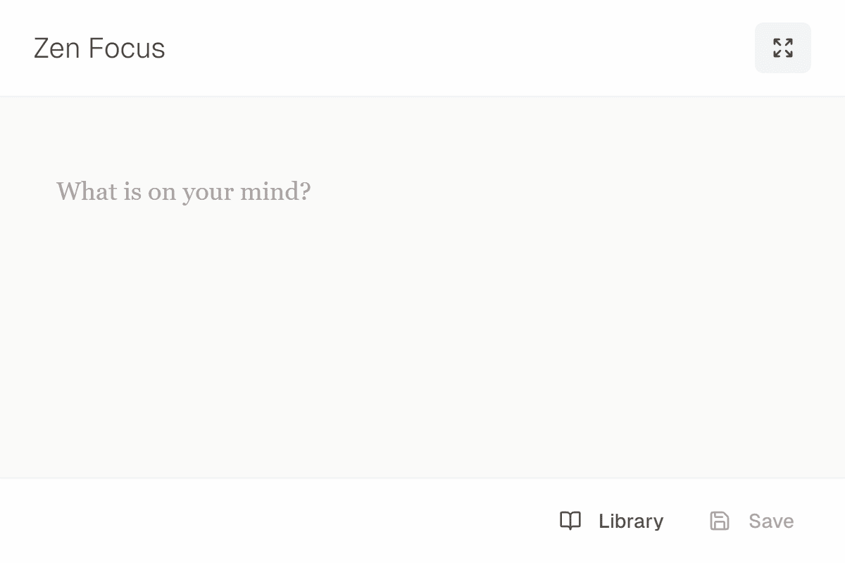 Zen Focus Write